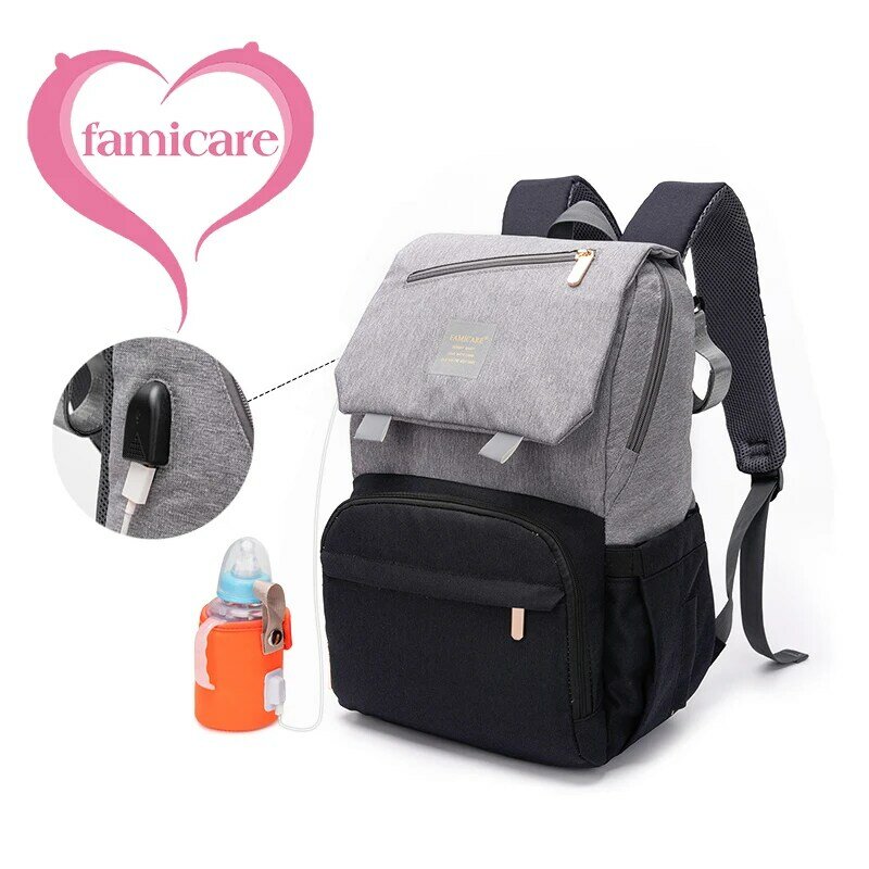 Hot Selling Multifunctional Waterproof Fabric Baby Diaper Bag Backpack for Mommy Mummy Mom Mother with Large Capacity Travel