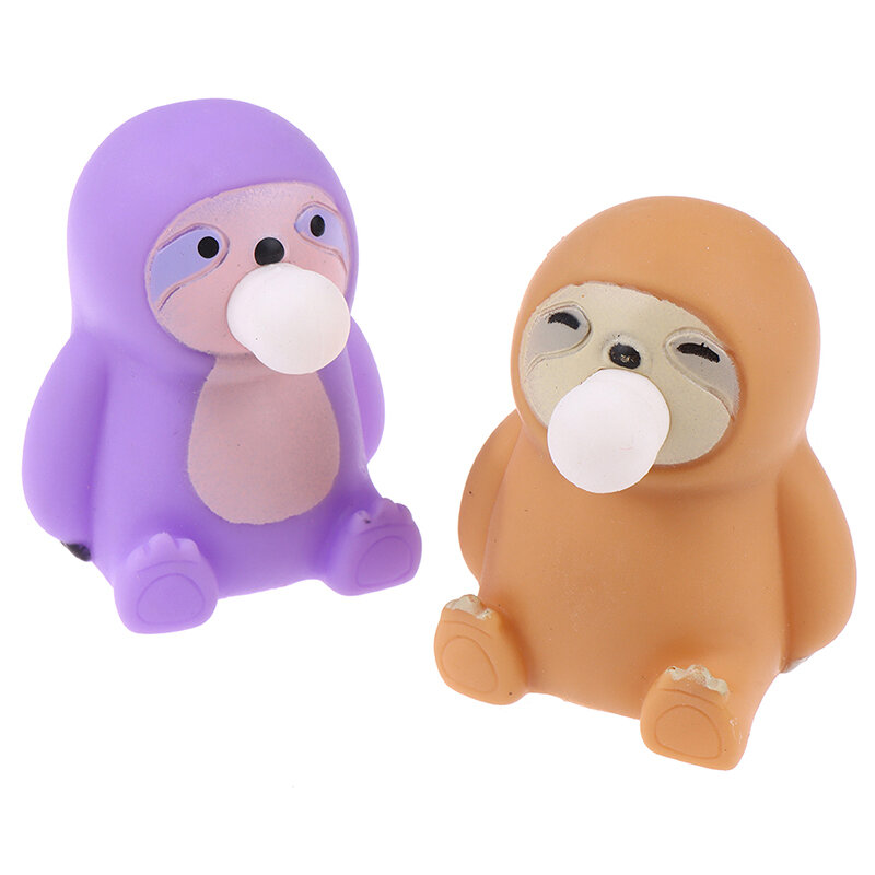 Fidget Toy Lovely Sloth Squeeze Animal Spit Bubble Toy Party Favor Pressure Release Vent Ball Dla dzieci Dorośli Dzieci