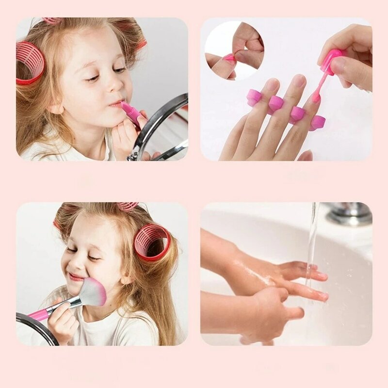 Kinder Make-up Kosmetik Spielbox Prinzessin Make-up Mädchen Spielzeug Spielset Lippenstift Lidschatten Sicherheit ungiftige Spielzeug Kit für Kinder