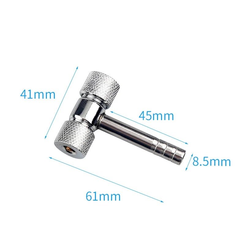 1/4" RV Air Chuck Heavy Duty Dual Head Tire Chuck Quick Plug for Inflator Gauge Compressor Accessories for Car Truck Bicycle