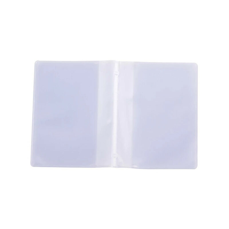 Tarjetero transparente impermeable de PVC para hombre y mujer, cartera para tarjetas de crédito, pasaporte, identificación, 10 hojas, 20 ranuras