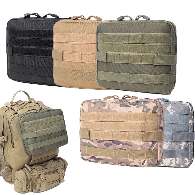 Kit de herramientas de utilidad EDC militar Molle para exteriores, paquete de cintura, bolsa de campo de primeros auxilios médica táctica, funda de soporte para teléfono, bolsa de caza