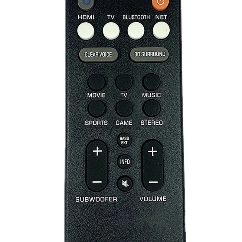 New 3X Remote Control ABS Speaker Replacement Remote Controller For Yamaha YAS-209 YAS-109 Speaker