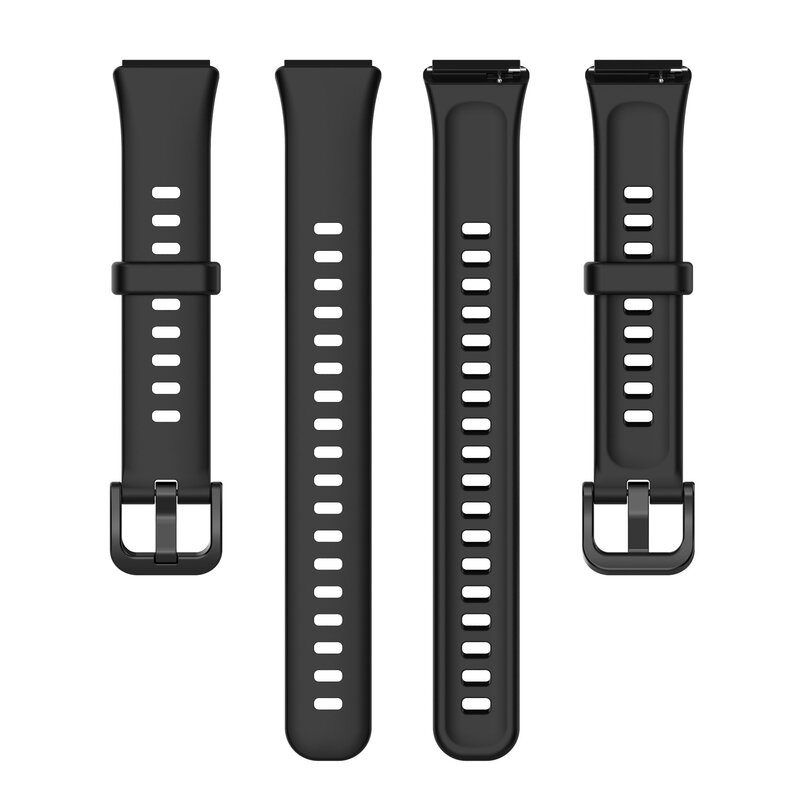 Pulseira de relógio de silicone pulseira de substituição correa pulseira smartwatch pulseira esporte banda relógio inteligente acessórios para huawei banda 7