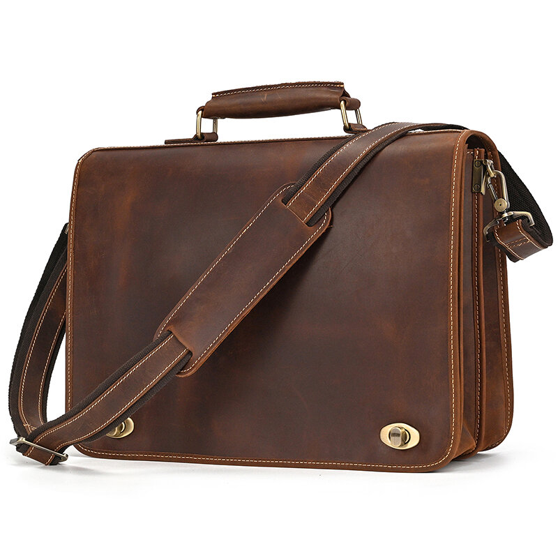 カスタマイズされた本革のラップトップバッグ,男性用のデュアルユースバッグ,仕事やビジネス旅行のためのトートバッグ