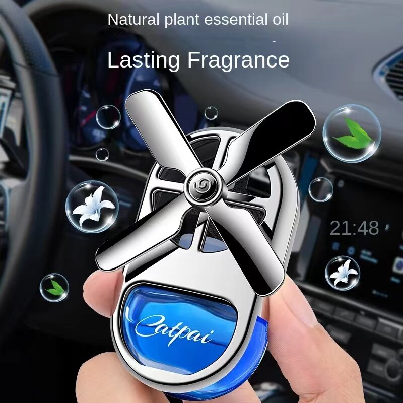 Car Perfume Air Conditioning Outlet Small Fan-Shaped Aromatherapy Car Interior Decoration Ornaments Air Freshener To Remove Odor