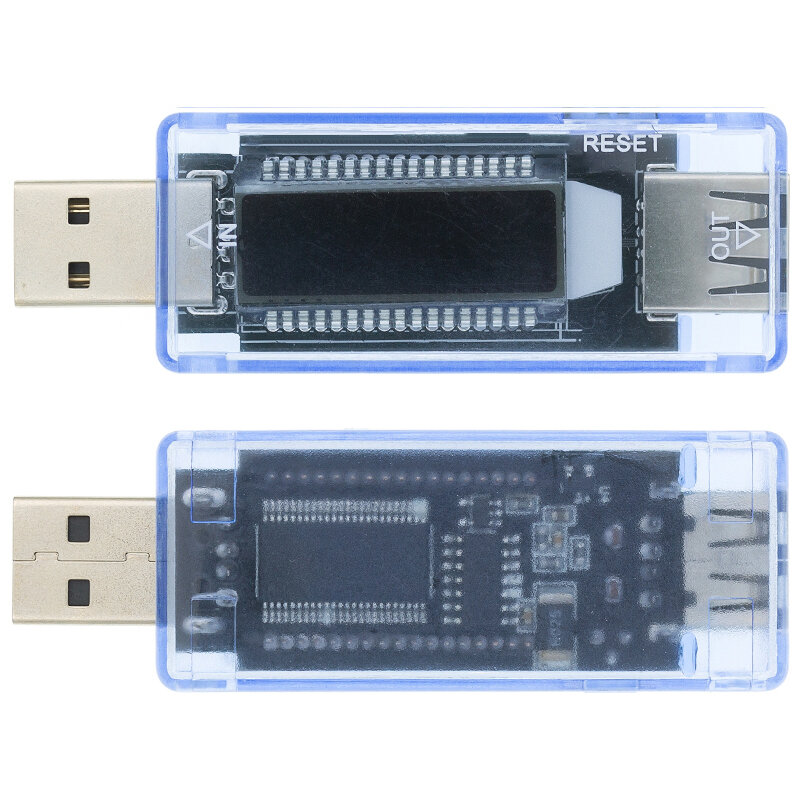 Измеритель напряжения и емкости аккумулятора KWS-V20 с ЖК-дисплеем и USB
