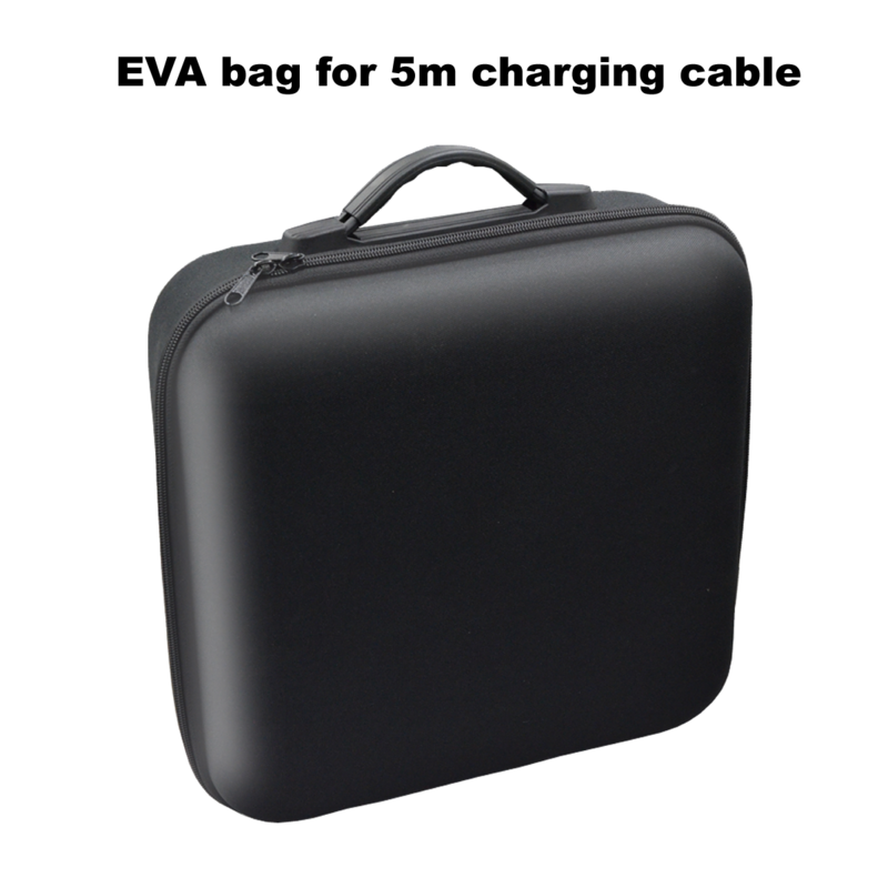 Tas kabel pengisi daya kendaraan listrik portabel bahan EVA untuk pengisi daya EV 5m