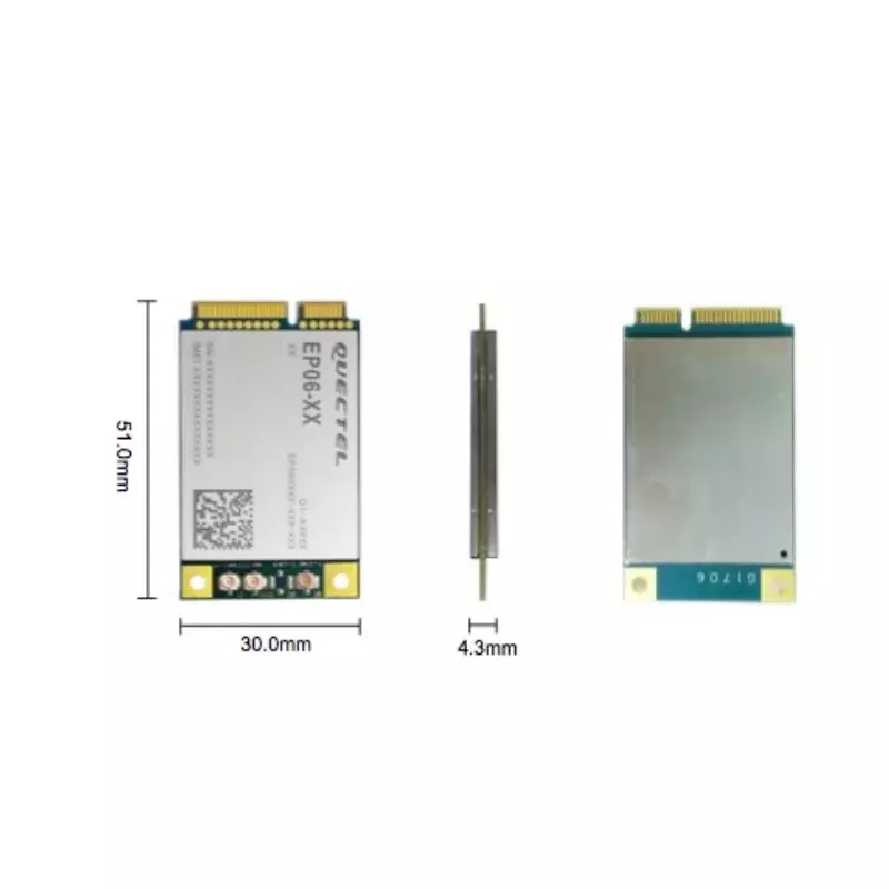 Casing PCIe Mini ke USB 3G 4G Modem LTE, papan pengembangan perumahan enlose untuk modul Quectel Cat6 EP06-A EP06-E openwht