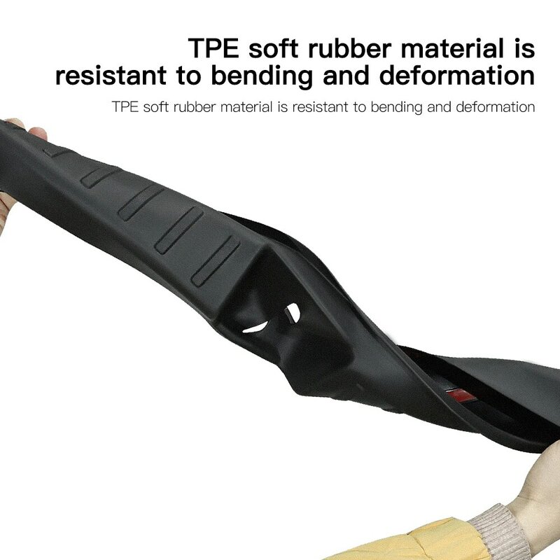 YZ per Tesla Model Y Trunk silk Plate Protector TPE Rubber Protector 2021-2023 Tesla soglia paraurti Pad prevenire graffi