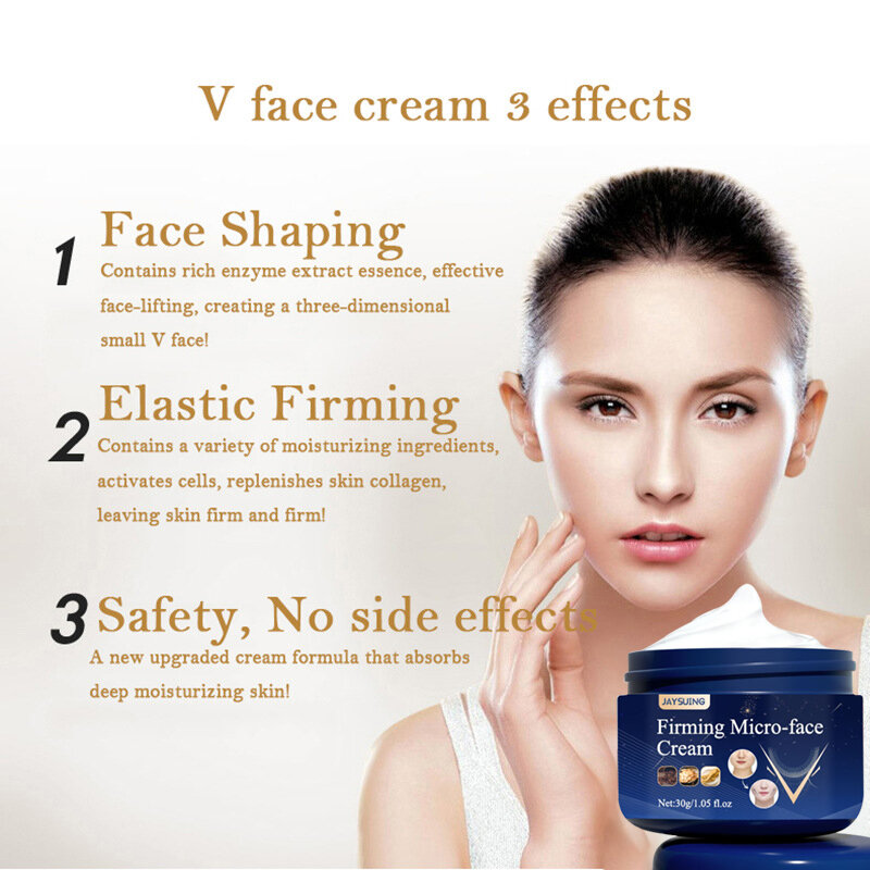 V Shape Slimming Cream Removal Double Chin Firming Tighten Mandibular line Slimming Masseter Face Muscle Fat Burning Cream