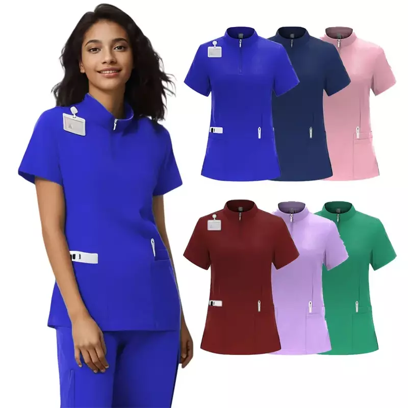 Wysokiej jakości gorąca wyprzedaż odzież szpitalna sprzedaż hurtowa topy i spodnie kobiet medycznych komplety mundurów pielęgniarskich