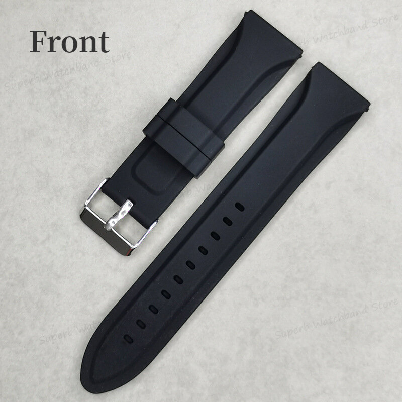 Ремешок силиконовый для часов Seiko, мягкий пыленепроницаемый водонепроницаемый спортивный браслет для Huawei Watch GT2/3, 20 22 24 мм