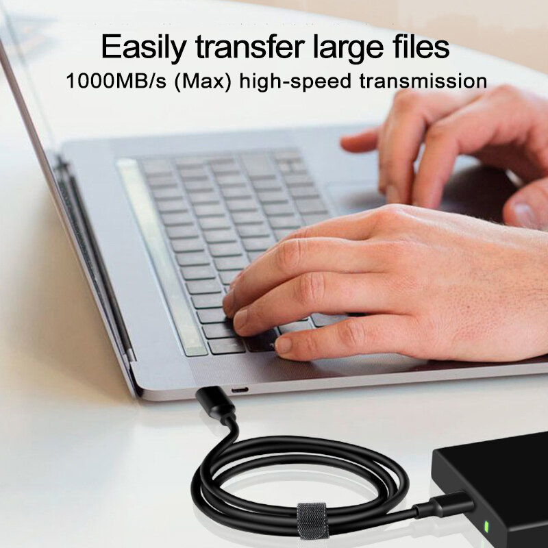 Usb 3.2 Gen2 Type C 10Gbps Fast Transmission USB Type-C 3 2 Data Cable for Mobile Phone SSD Hard Disk 3A 60W Quick Charging Cord