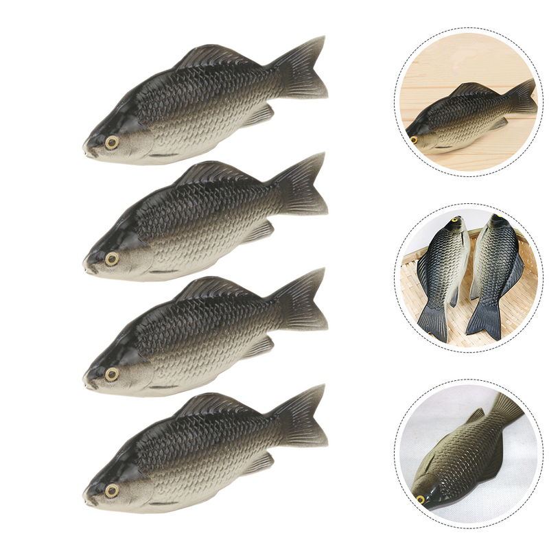 Artificial Fish Photography Props, modelo de simulação, peixes subaquáticos, 4pcs