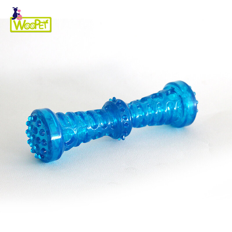 Biting sound TPR dog toy pet bite resistant dumbbell stick grinding teeth cleaning dog toy stick