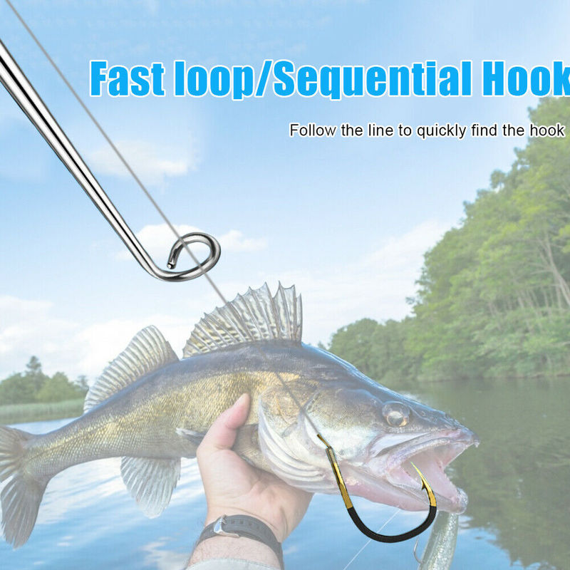 Fishing Hook Remover Stainless Steel Hook Detacher Removal Fishhook Disgorger with Aluminum Handle Fishing Tackle Tool