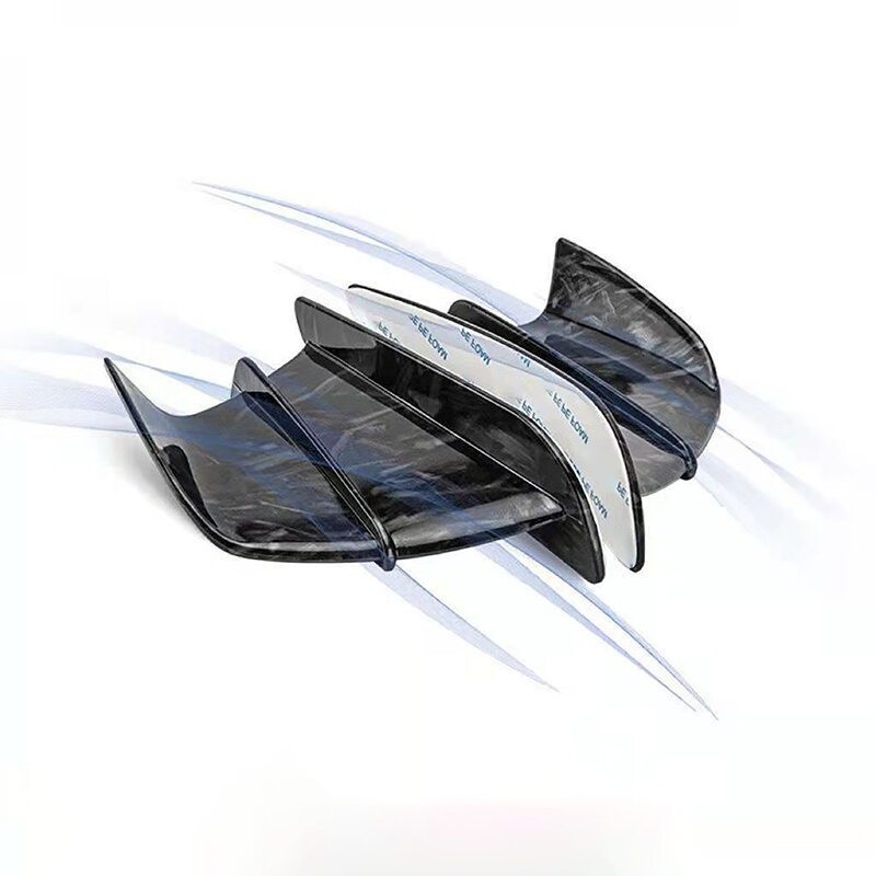Deflector de aire Universal para motocicleta, hoja de viento lateral de ala fija con estilo adhesivo 3M, adecuado para motocicleta