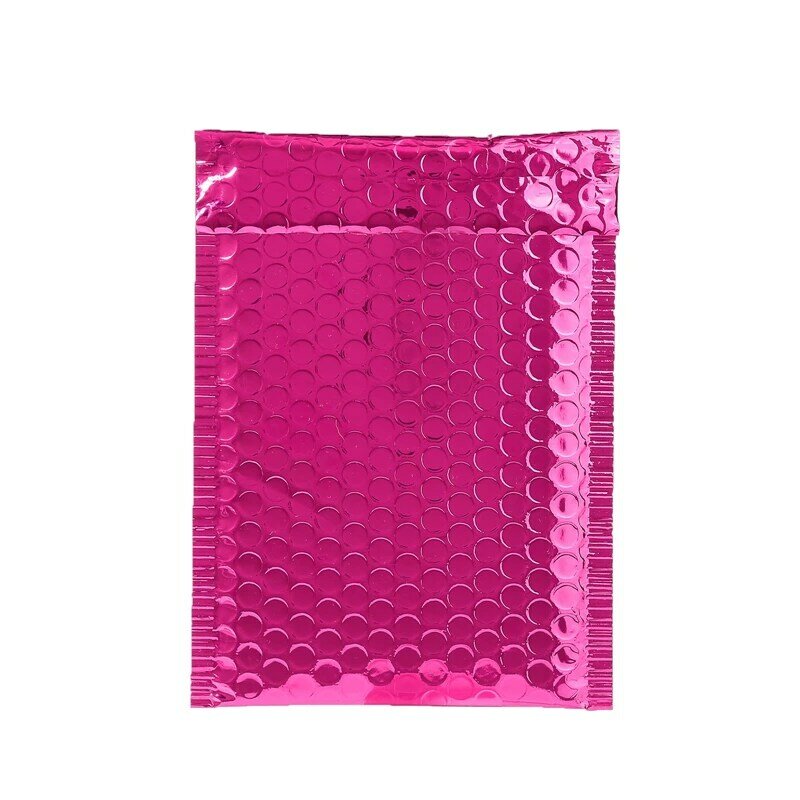50 pz 15x20 + 4cm rosa rossa busta a bolle sacchetti di alluminio Bubble Mailer per confezioni regalo, borsa per bomboniere, buste postali