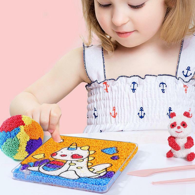 Pittura giocattolo per bambini disegno giocattolo bambini artigianato fango riempimento pittura fai da te bambini pittura artigianato attività Kit divertimento sicuro