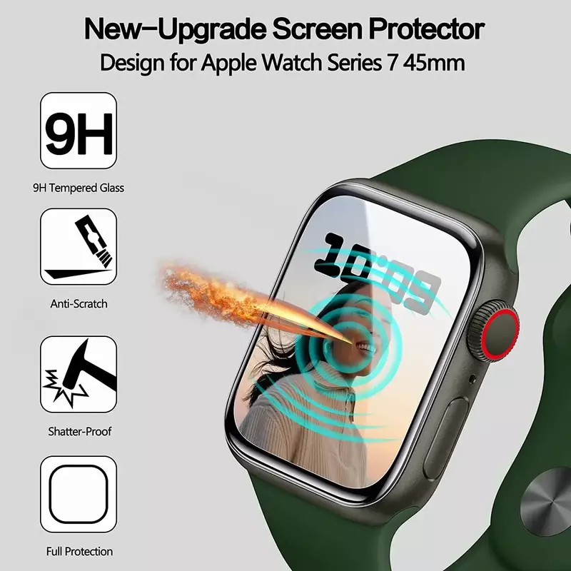 Soft Hydrogel Screen Protector Film For Apple Watch 9 8 7 6 SE 5 4 3 45MM 42MM 40MM 44MM 38MM Not Glass for iWatch Ultra 2 49MM