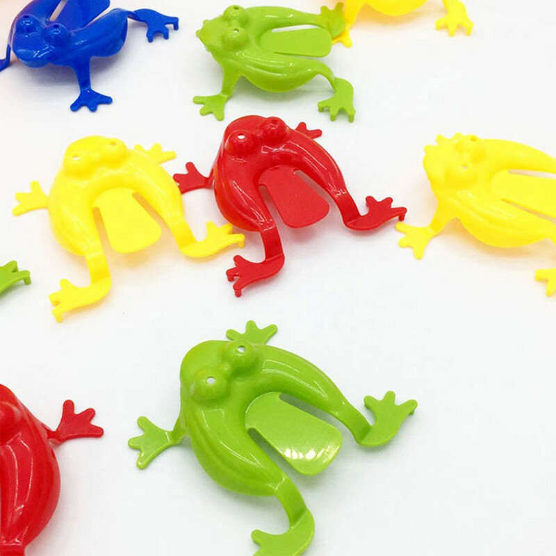 子供のためのカエルの形をした大人のおもちゃ,ジャンプカエルの形をしたパーティーのための抗ストレスギフト,10ユニット