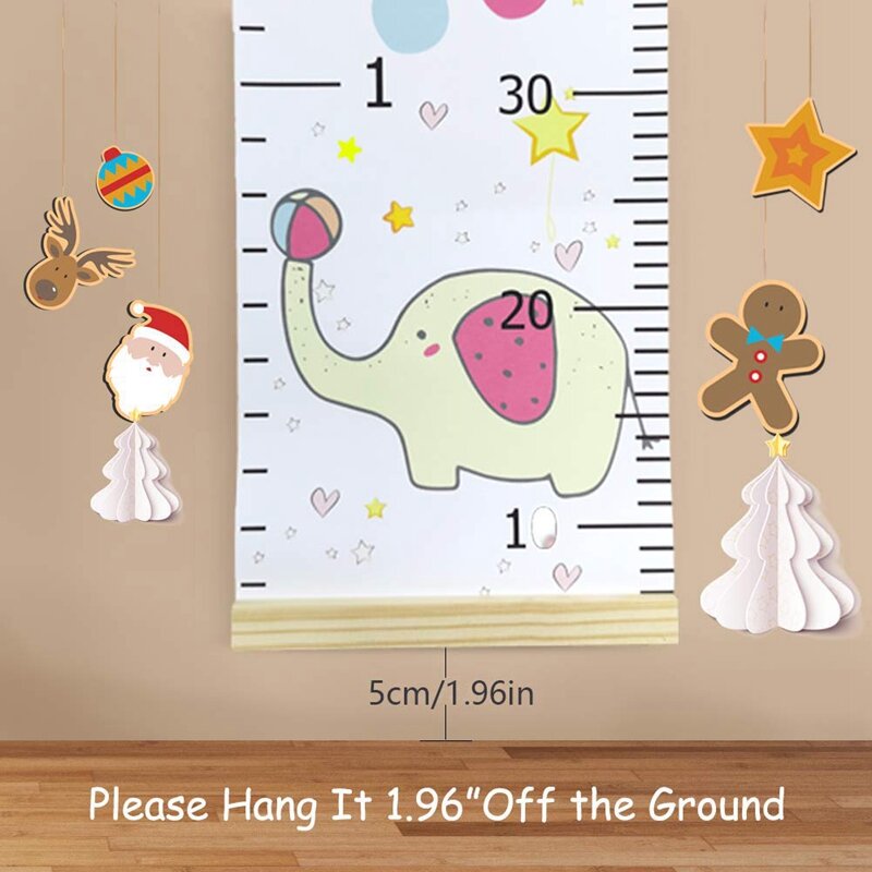 HOT SALE Baby Growth Chart Ruler For Kids,Removable Height Chart Measurement Wall Decoration For Baby Gift 7.9 Inch X 79 Inch