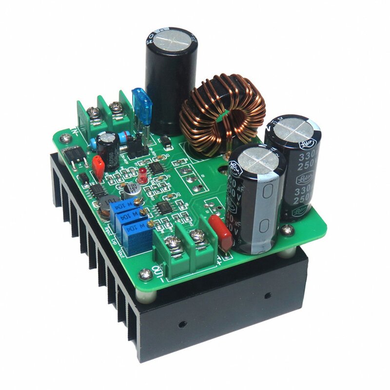 Módulo de fuente de alimentación ajustable de alta potencia, convertidor de impulso de corriente constante regulado, BT900W, DC-DC, 8V-60V a 12V-130V, 15A