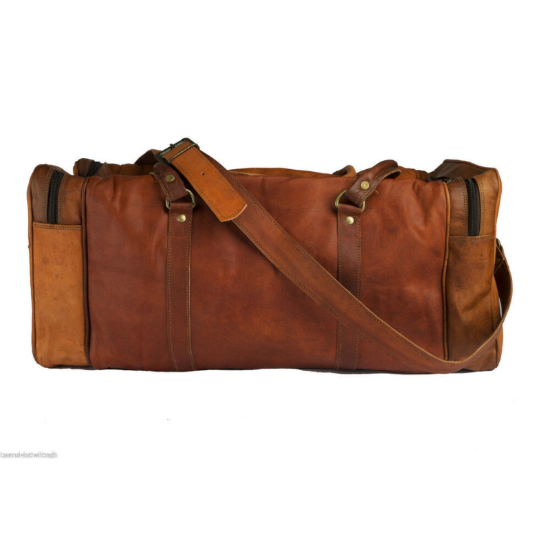 Vintage Leather Luggage Bag for Men's Travel Luggage European and American Fashion Trend Travel Handbag