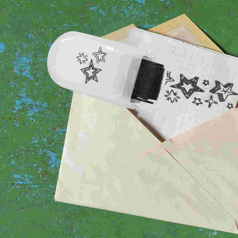 Sello de rodillo de diario, sello artesanal de encaje para fabricación de tarjetas, rodillo de estampación portátil