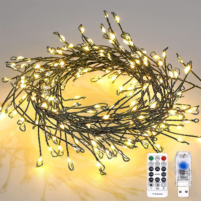 1M 2M 3M 5M 10M filo di rame LED String Fairy Lights ghirlanda a batteria per le vacanze per la decorazione della festa nuziale dell'albero di natale
