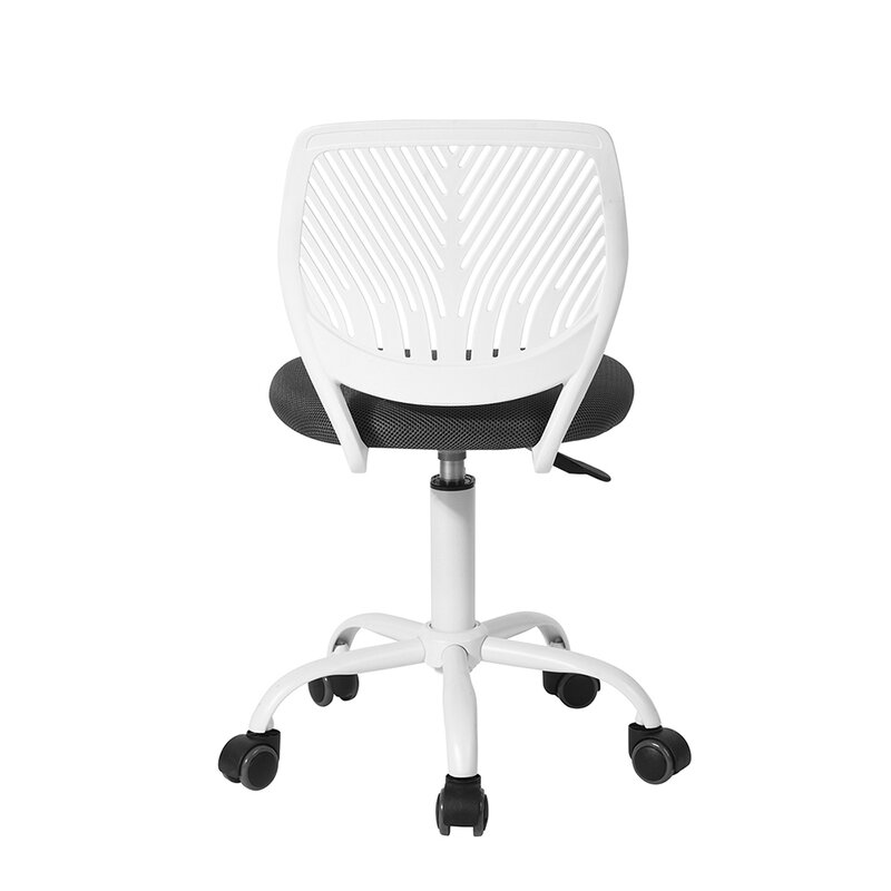 เก้าอี้สำนักงานพลาสติกสีขาวและทันสมัยสำหรับงานที่สะดวกสบาย | เก้าอี้ทำงานมีสไตล์และเหมาะกับการทำงานในแบบสีเทาและสีขาว | ทันสมัย