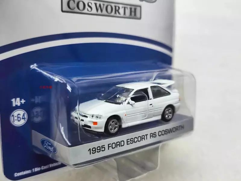 Ford Escort RS Cosworth Diecast Metal Liga Modelo Carro Brinquedos, Presente Da Coleção, W1255, 1995, 1:64