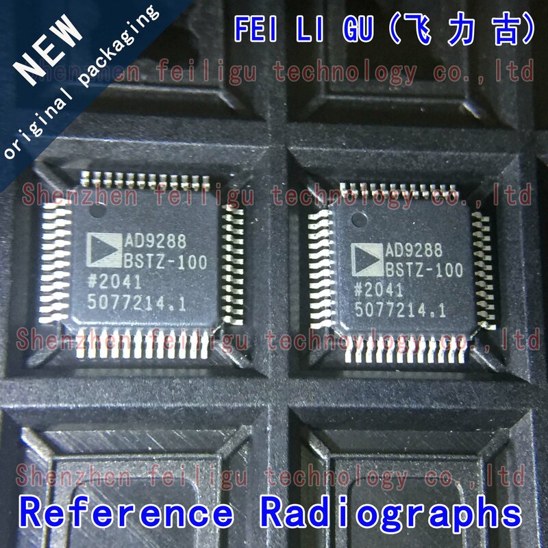 Chip original para componentes eletrônicos, AD9288BSTZ-100, AD9288BST-100, AD9288BSTZ, AD9288, LQFP48, 8 ADC de 8 bits, 100% novo, 1-30pcs