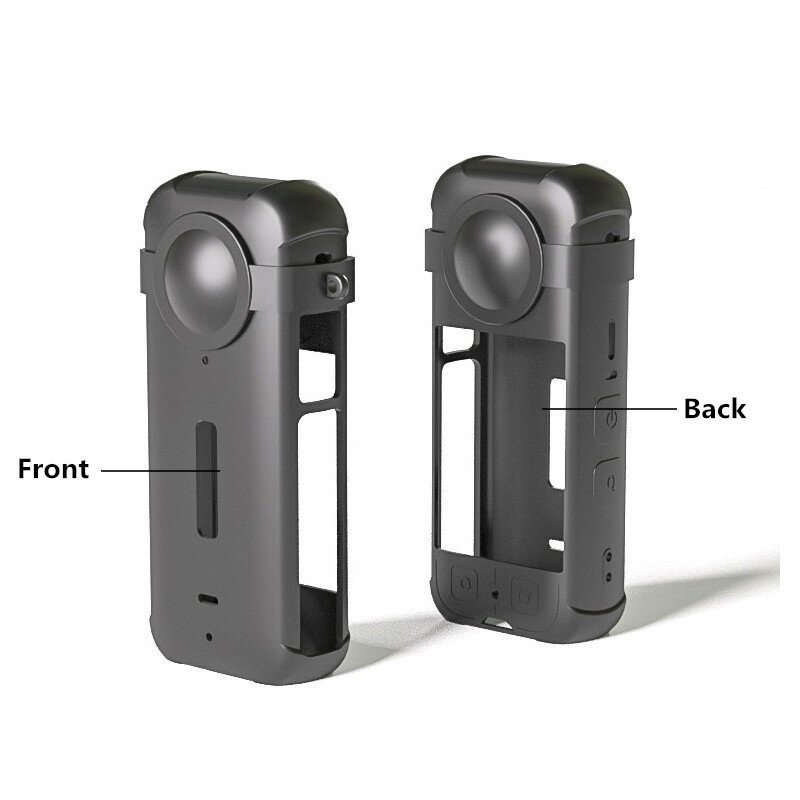 인스타 360 X3 용 소프트 실리콘 렌즈 보호 커버, 파노라마 카메라 렌즈 캡 스크린 보호대, 카메라 액세서리