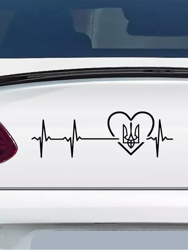 Autocollants de voiture d'emblème national de l'Ukraine, décalcomanie en vinyle imperméable, accessoires de style de voiture bricolage