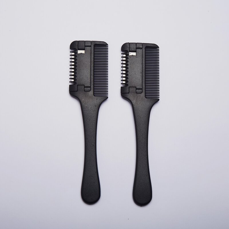 Alat penata rambut sisir pencukur rambut multifungsi, penipis rambut, pisau cukur rambut portabel, pisau baja tahan karat