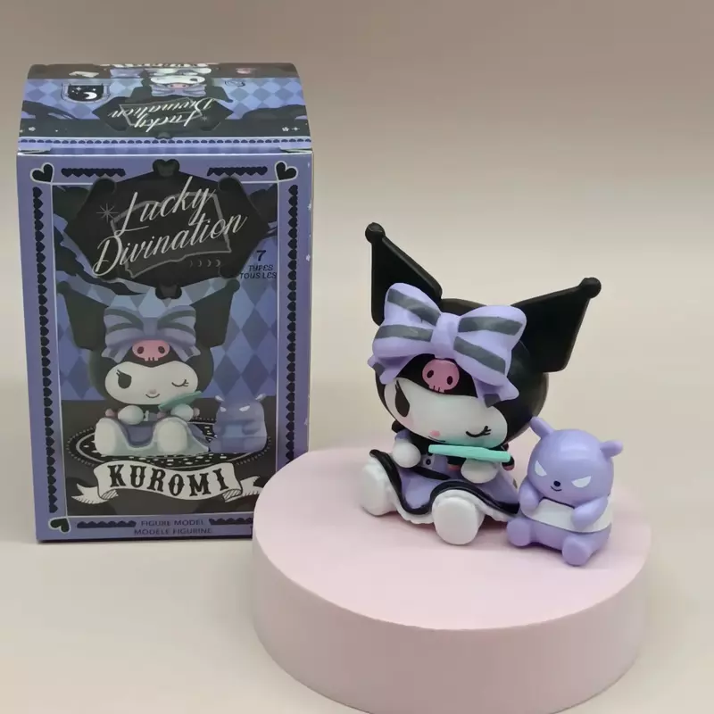 Sanrio Kuromi Blind Box Lucky Divination Series Action Figure Dolls Surprise Bag Cute Model Fans Collection Toy