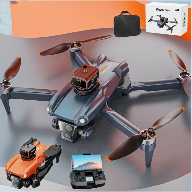 Security monitoring drone GPS positioning brushless motor HD lens optical flow electric adjustment four obstacle avoidance