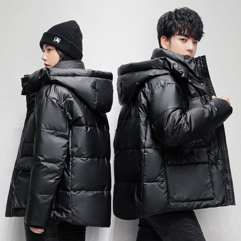 Marke Paar Winter Unten Jacken für Männer Frauen Hohe Qualität Mit Kapuze Dicke Warme 90% Weiße Ente Unten Mäntel Männer Schwarz parkas Taschen