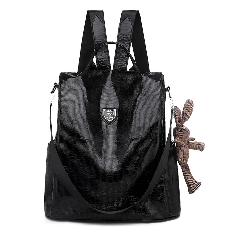 Famous designer trend large capacity backpack, handbag personalized women's attention grabbing travel bag high-quality security