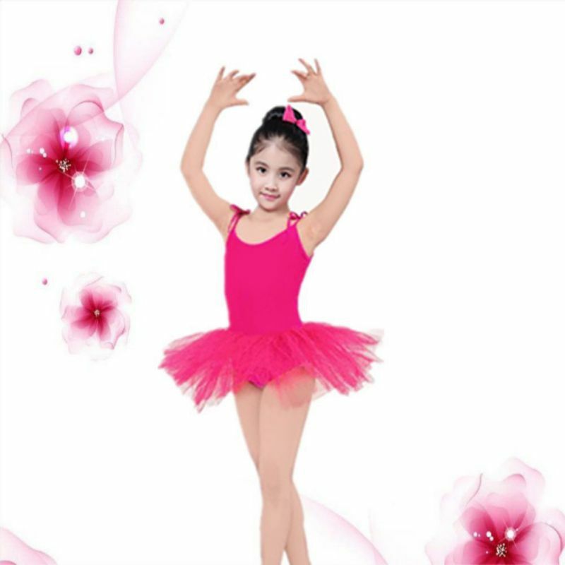 Children's Dance Sling Ballet Dance Costumes Exercise Clothes Girls Small Princess Fluffy Skirt