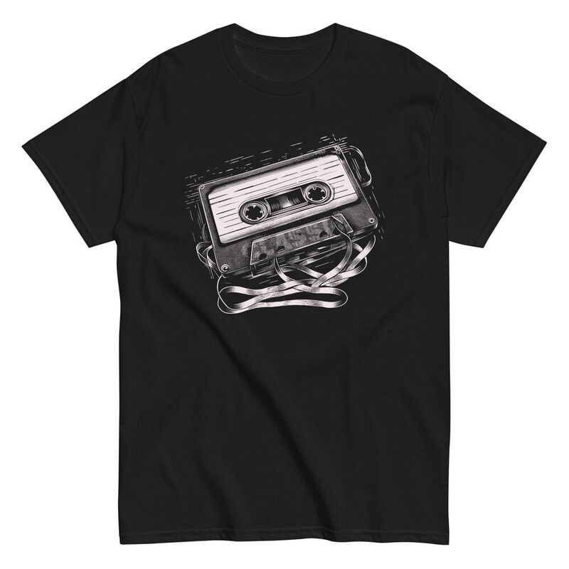 Nieuwe Vintage 90's Cassettebandje Klassieke Katoenen T-Shirt Retro Stijl Cadeau T-Shirt
