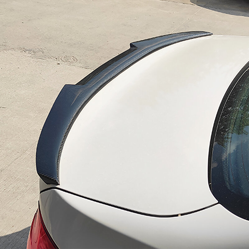 غطاء خلفي للسيارة من فئة BMW 3 F30 F35 M4 320i 325i 330i 2013 14 15 16 17 18 19 غطاء خلفي من مادة الكربون اللامع باللون الأسود ABS