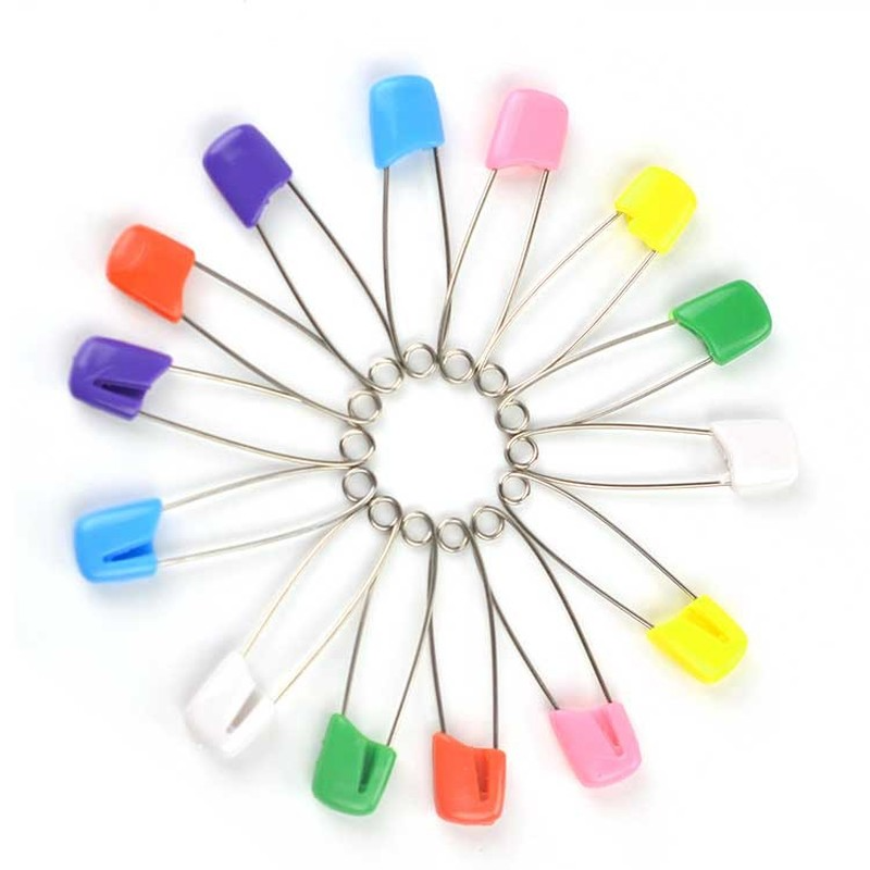 10/20Pcs Plastic Head Safety Pins 4/5.5cm Safety Locking Baby Cloth Diaper Nappy Pins Buckles DIY Needle Pins Sewing Supplies