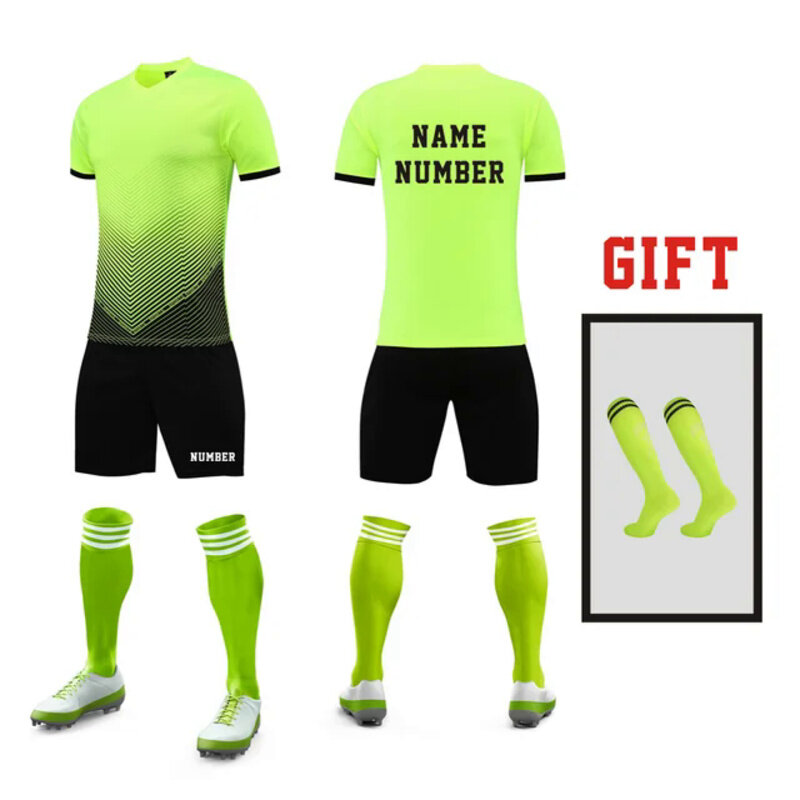 Camiseta de fútbol impresa personalizada, jersey deportivo de competición, jersey de equipo de fútbol para adultos, jersey de entrenamiento, conjunto de nombre de equipo para hombres