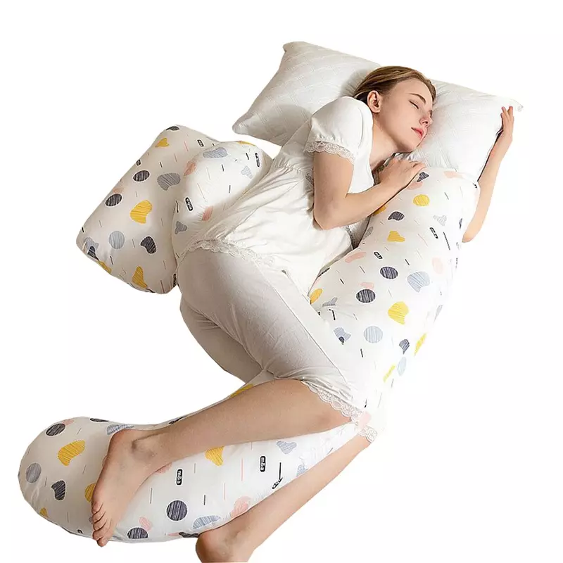 Подушка для сна на боку, из хлопка, поддерживающая талию