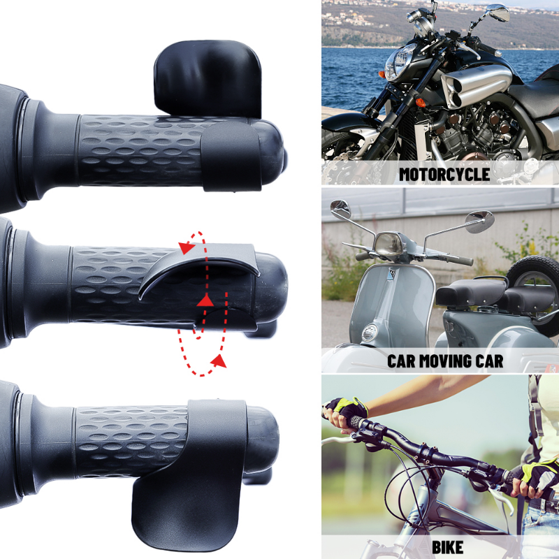 1/2pcs Motorcycle Accelerator Assist Handle Control Grip Mount Throttle Twist Grips Labor Saver for Electric Car Motor Universal