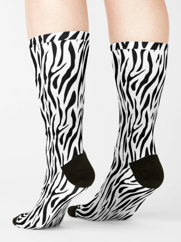 Zebra Strepen Geïnspireerde Sokken Happy Sokken Mannen