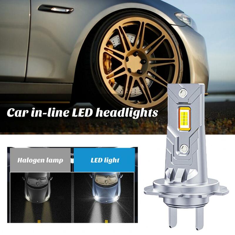 Lampu depan mobil Led H7, bola lampu depan mobil Led performa tinggi dengan kecerahan 22000LM Plug Play pengganti untuk lampu depan mobil